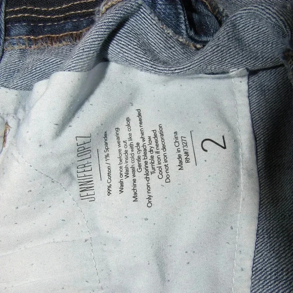 JENNIFER LOPEZ Boyfriend Light Wash Jeans Size 2 - Picture 7 of 8